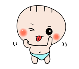 Cute Baby behavior sticker #10018685