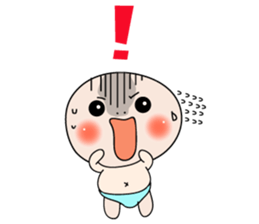 Cute Baby behavior sticker #10018686