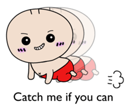 Cute Baby behavior sticker #10018687