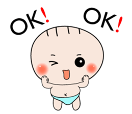 Cute Baby behavior sticker #10018688