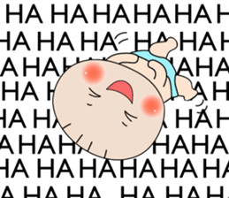 Cute Baby behavior sticker #10018691