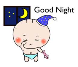 Cute Baby behavior sticker #10018692