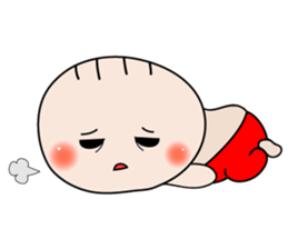 Cute Baby behavior sticker #10018693