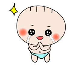 Cute Baby behavior sticker #10018696