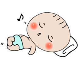 Cute Baby behavior sticker #10018697