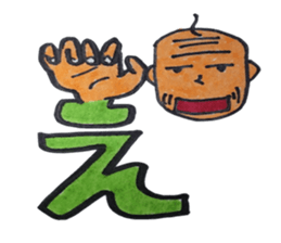 Sign language finger character sticker #10019187