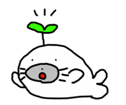 Budding seals sticker #10019344