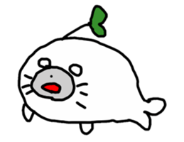 Budding seals sticker #10019346