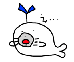 Budding seals sticker #10019347