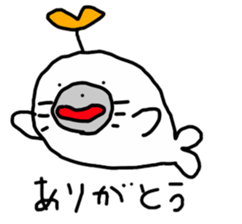 Budding seals sticker #10019348