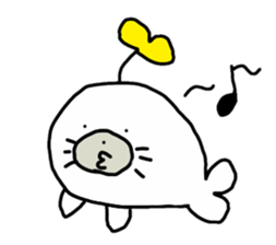 Budding seals sticker #10019351