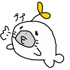 Budding seals sticker #10019357