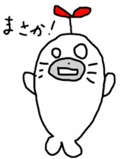 Budding seals sticker #10019359