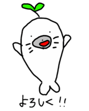 Budding seals sticker #10019363