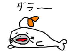 Budding seals sticker #10019365