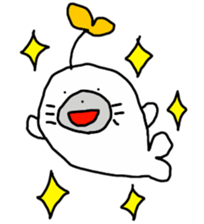 Budding seals sticker #10019370