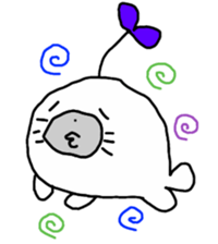 Budding seals sticker #10019371