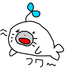 Budding seals sticker #10019372