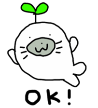 Budding seals sticker #10019375