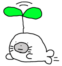 Budding seals sticker #10019381