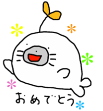 Budding seals sticker #10019382