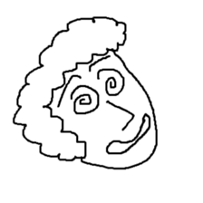 a man of various expressions sticker #10019930