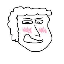 a man of various expressions sticker #10019941