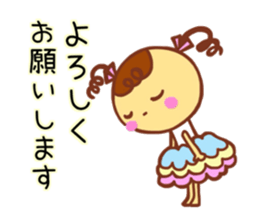 Cute girl Haru chan sticker sticker #10020354