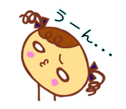 Cute girl Haru chan sticker sticker #10020356