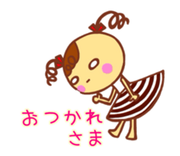 Cute girl Haru chan sticker sticker #10020368