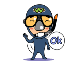 Weera the Diver!! sticker #10020705