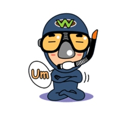 Weera the Diver!! sticker #10020706