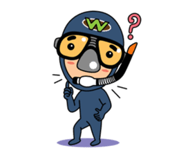 Weera the Diver!! sticker #10020707
