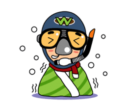 Weera the Diver!! sticker #10020708