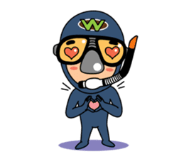 Weera the Diver!! sticker #10020709