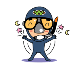 Weera the Diver!! sticker #10020710