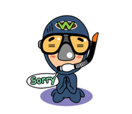 Weera the Diver!! sticker #10020711