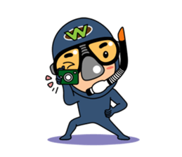 Weera the Diver!! sticker #10020712