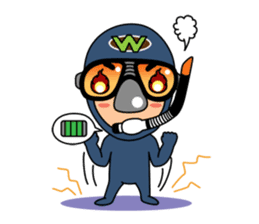 Weera the Diver!! sticker #10020713