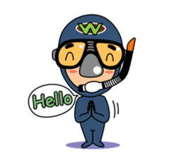 Weera the Diver!! sticker #10020715