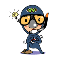 Weera the Diver!! sticker #10020717