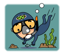 Weera the Diver!! sticker #10020718