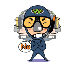 Weera the Diver!! sticker #10020723