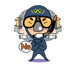 Weera the Diver!! sticker #10020723