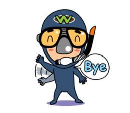Weera the Diver!! sticker #10020724