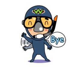 Weera the Diver!! sticker #10020724