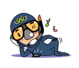 Weera the Diver!! sticker #10020727