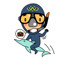 Weera the Diver!! sticker #10020729