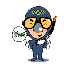 Weera the Diver!! sticker #10020730