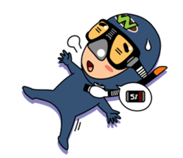 Weera the Diver!! sticker #10020731
